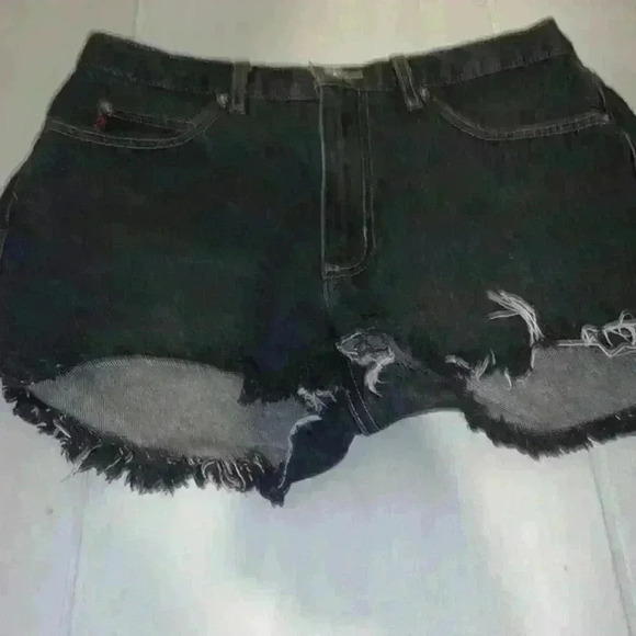 GUESS vintage Women's denim black short size 31 - Picture 5 of 9